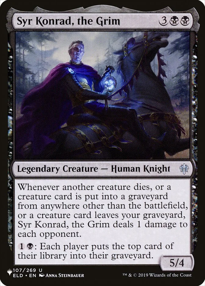 Syr Konrad, the Grim (The List) - Magic: The Gathering in TCG Land