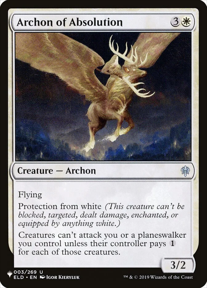 Archon of Absolution (The List) - Magic: The Gathering in TCG Land México