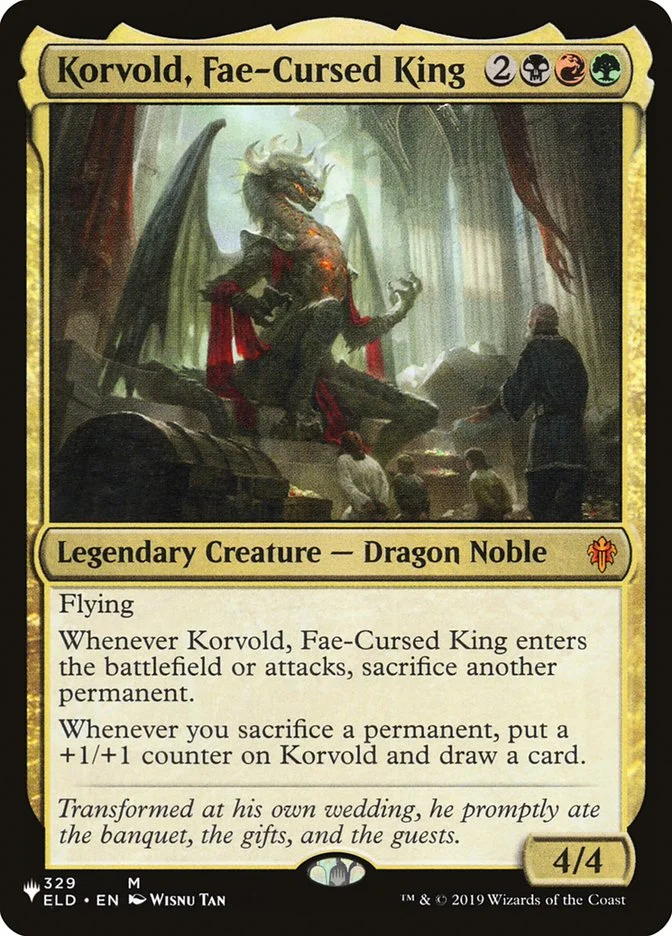 Korvold, Fae-Cursed King (The List) - Magic: The Gathering in TCG Land
