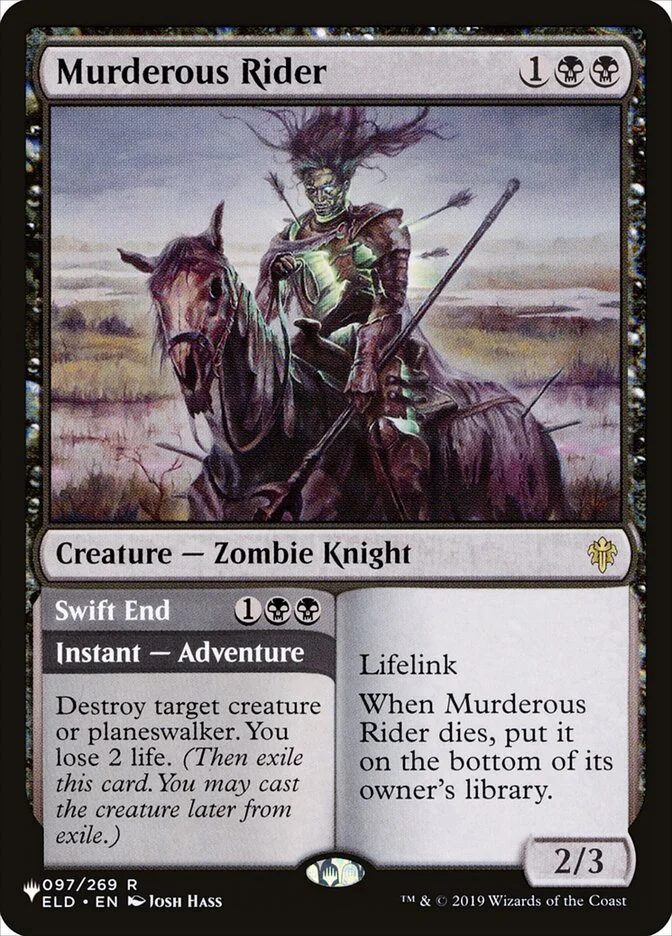 Murderous Rider (The List) - Magic: The Gathering in TCG Land