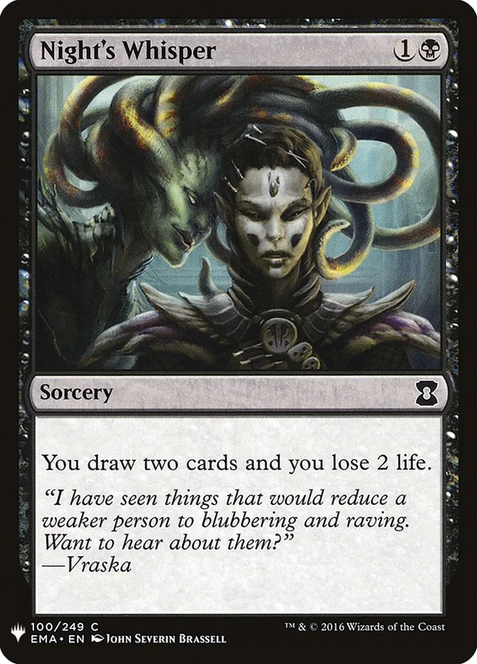 Night's Whisper (The List) - Magic: The Gathering in TCG Land México