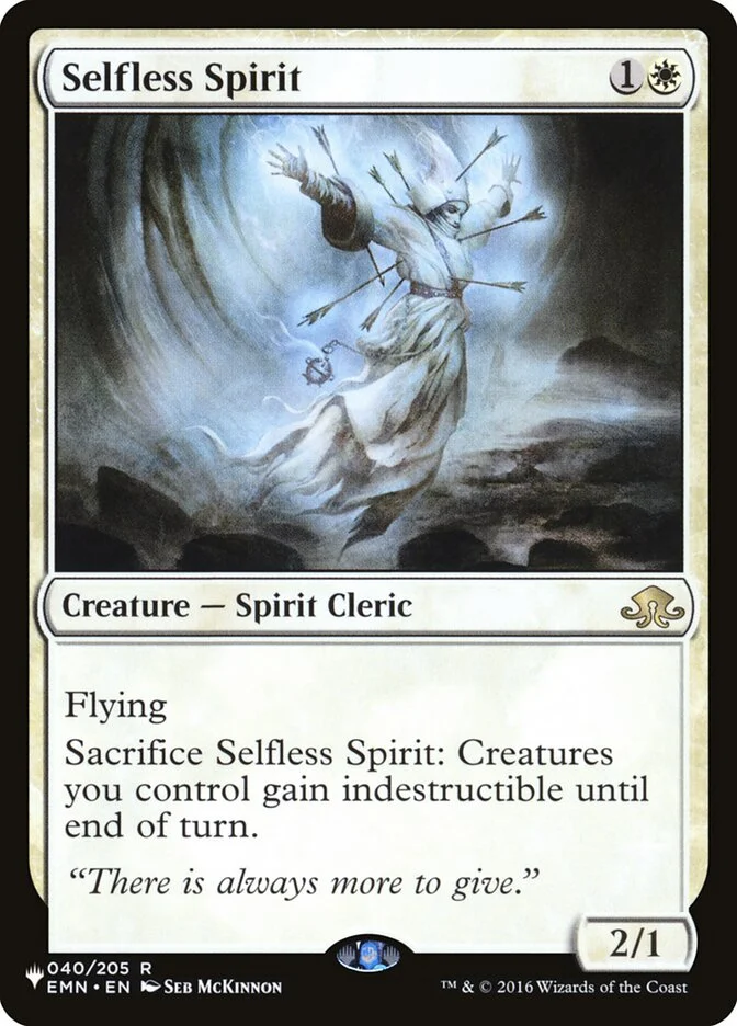 Selfless Spirit (The List) - Magic: The Gathering in TCG Land