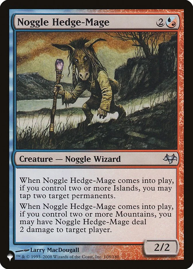 Noggle Hedge-Mage (The List) - Magic: The Gathering in TCG Land