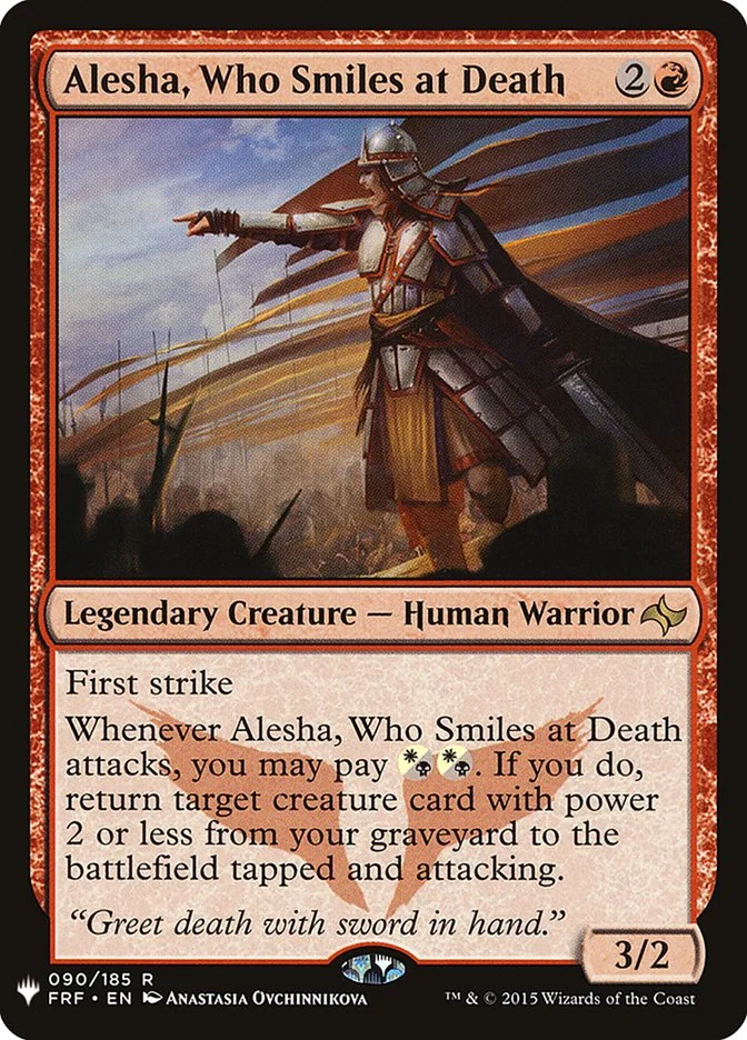 Alesha, Who Smiles at Death (The List) - Magic: The Gathering in TCG Land