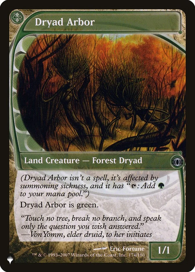 Dryad Arbor (The List) - Magic: The Gathering in TCG Land