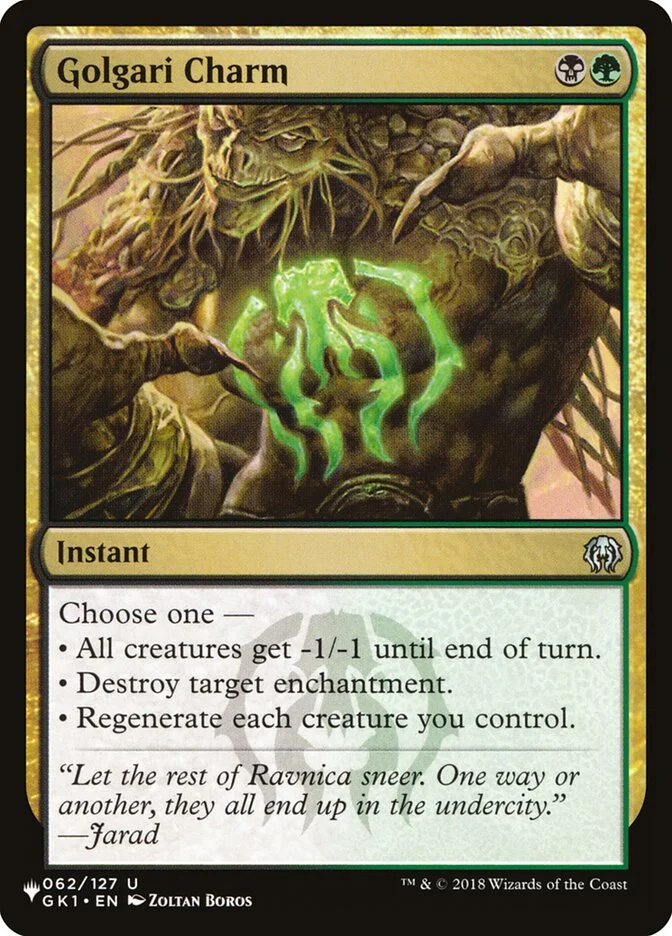Golgari Charm (The List) - Magic: The Gathering in TCG Land