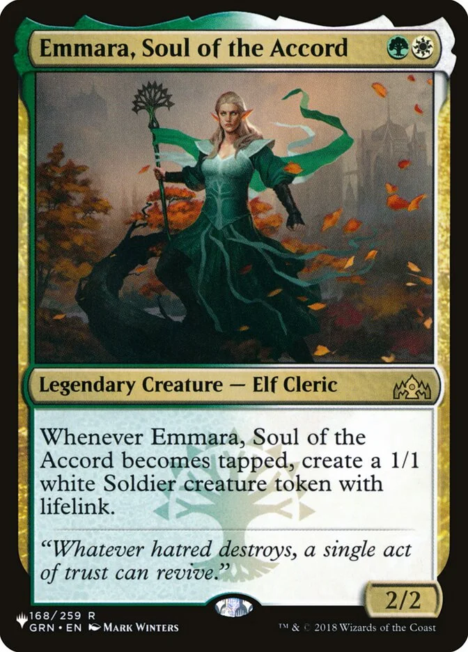 Emmara, Soul of the Accord (The List) - Magic: The Gathering in TCG Land