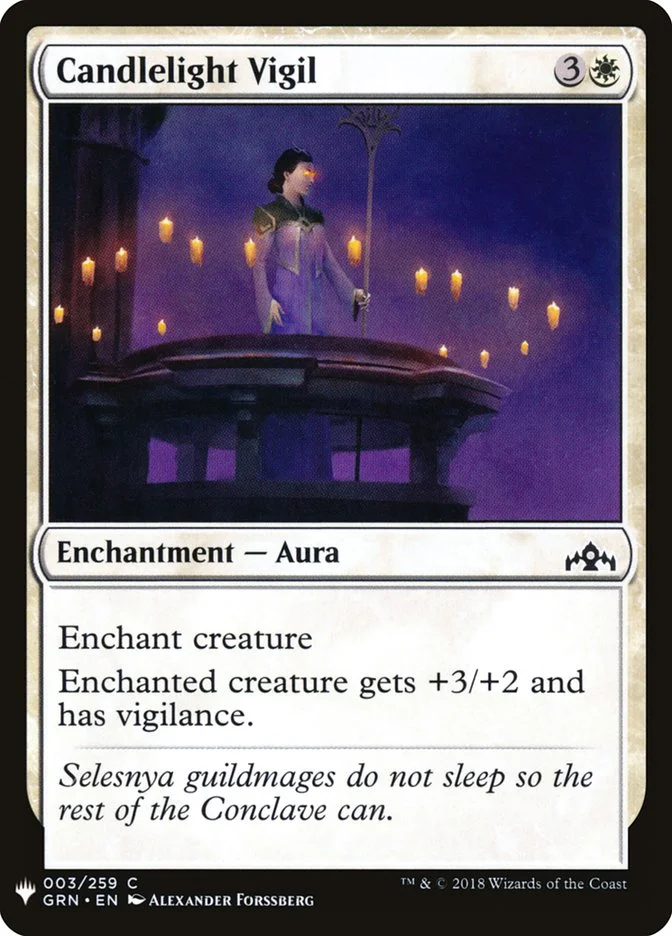 Candlelight Vigil (The List) - Magic: The Gathering in TCG Land