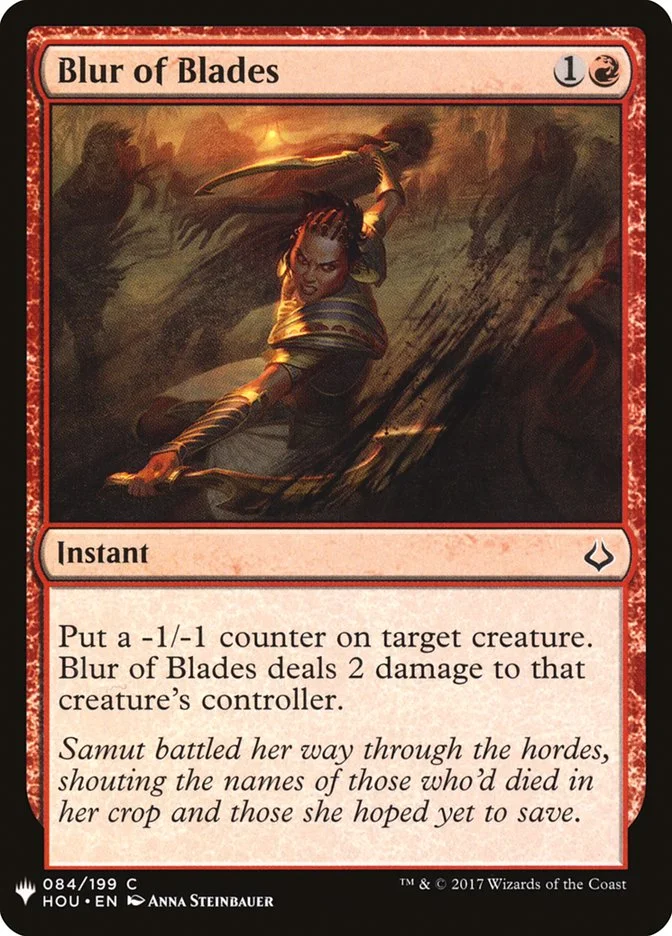 Blur of Blades (The List) - Magic: The Gathering in TCG Land