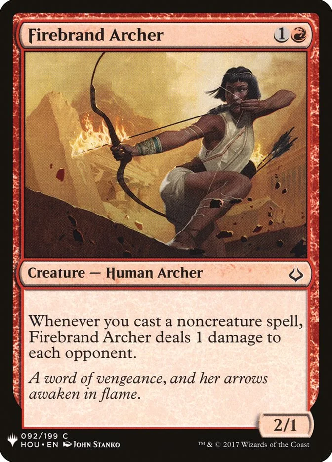 Firebrand Archer (The List) - Magic: The Gathering in TCG Land