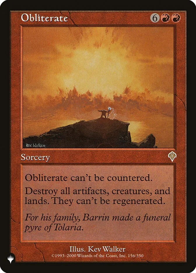Obliterate (The List) - Magic: The Gathering in TCG Land