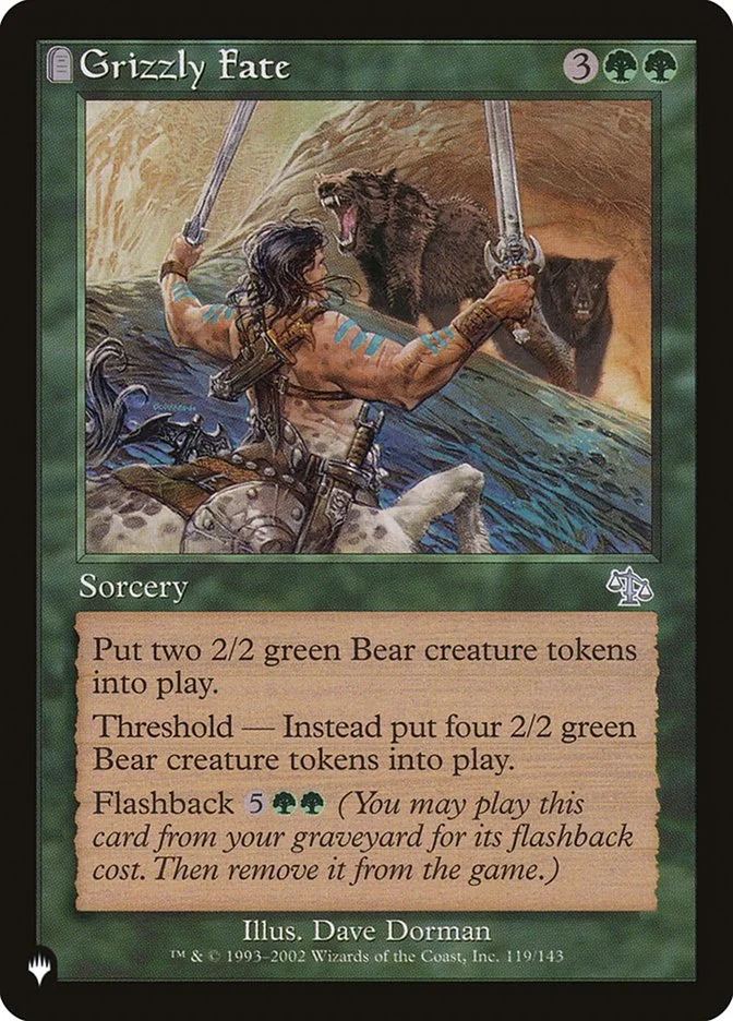 Grizzly Fate (The List) - Magic: The Gathering in TCG Land