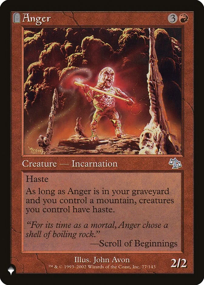 Anger (The List) - Magic: The Gathering in TCG Land