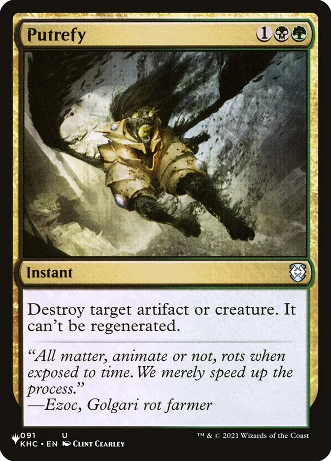 Putrefy (The List) - Magic: The Gathering in TCG Land