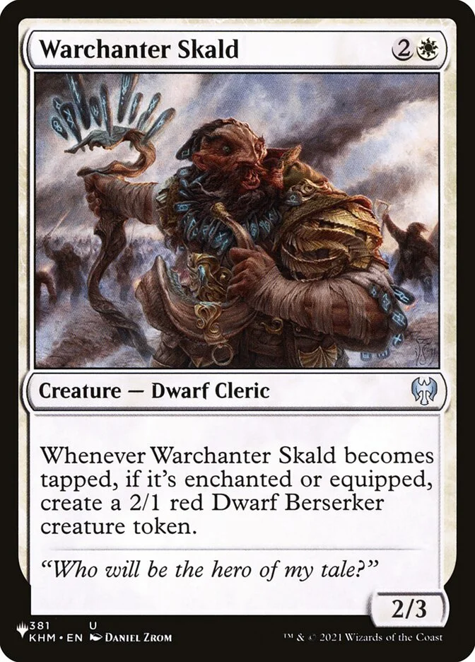 Warchanter Skald (The List) - Magic: The Gathering in TCG Land