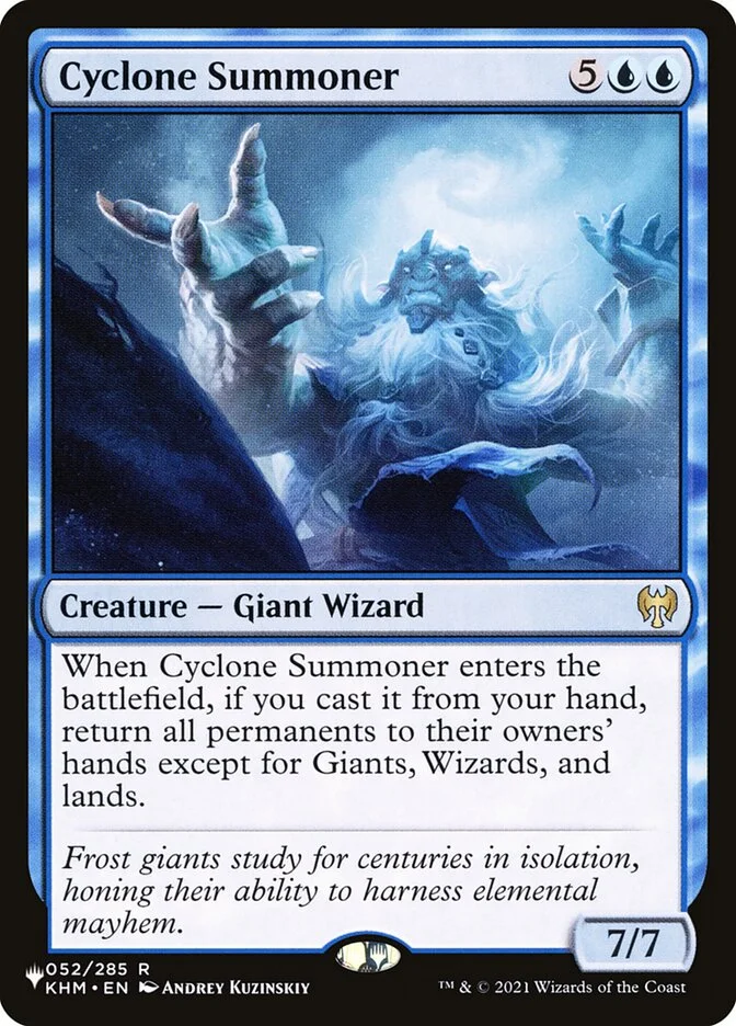 Cyclone Summoner (The List) - Magic: The Gathering in TCG Land