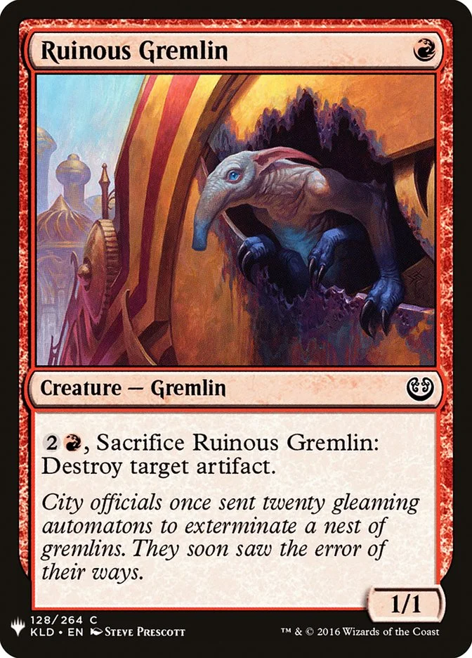Ruinous Gremlin (The List) - Magic: The Gathering in TCG Land