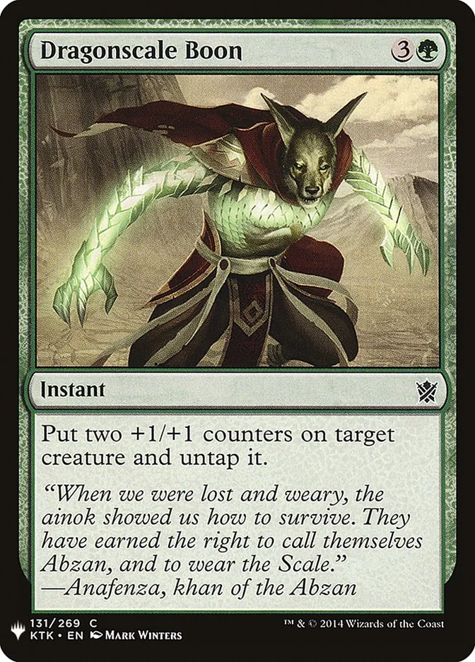 Dragonscale Boon (The List) - Magic: The Gathering in TCG Land México