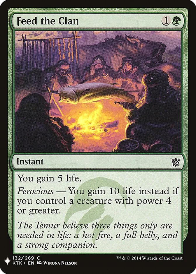Feed the Clan (The List) - Magic: The Gathering in TCG Land