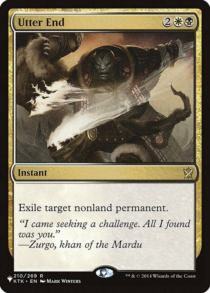 Utter End (The List) - Magic: The Gathering in TCG Land