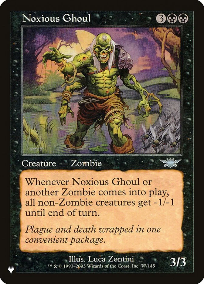 Noxious Ghoul (The List) - Magic: The Gathering in TCG Land