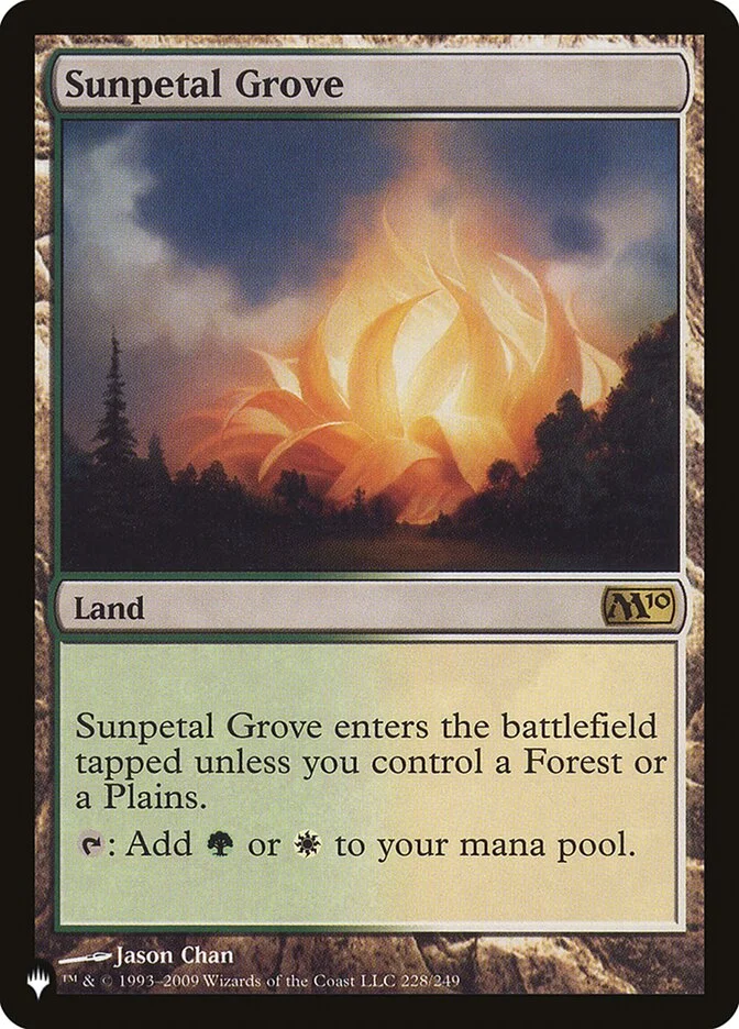 Sunpetal Grove (The List) - Magic: The Gathering in TCG Land