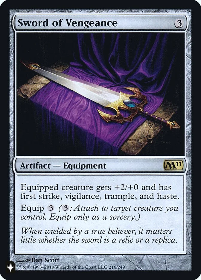 Sword of Vengeance (The List) - Magic: The Gathering in TCG Land