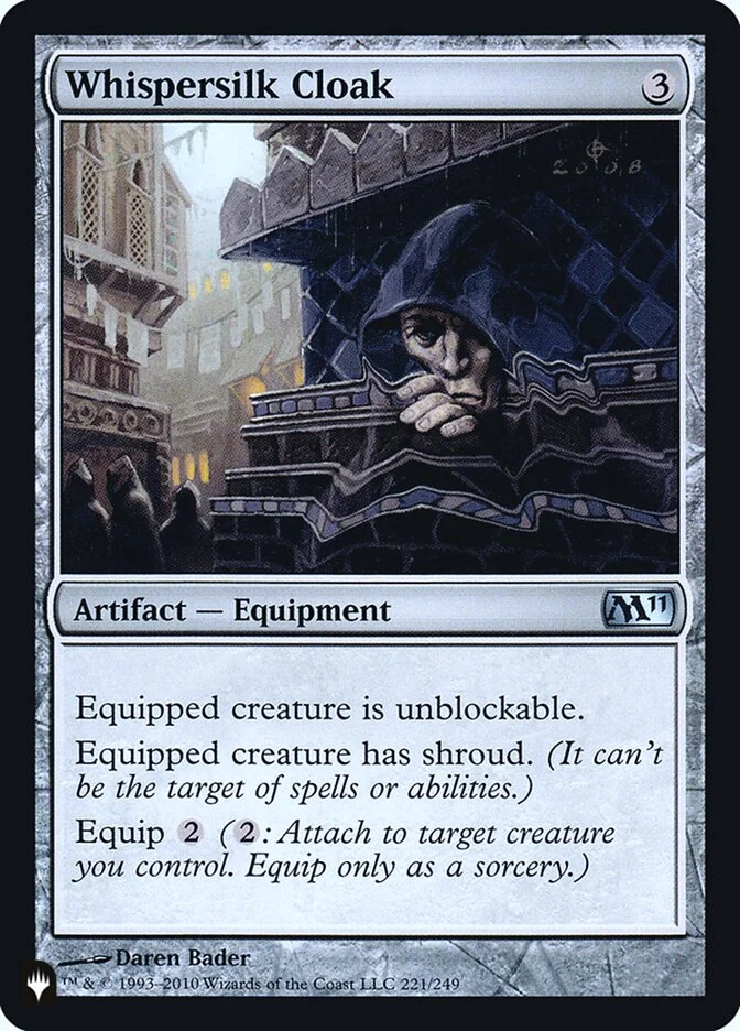 Whispersilk Cloak (The List) - Magic: The Gathering in TCG Land México