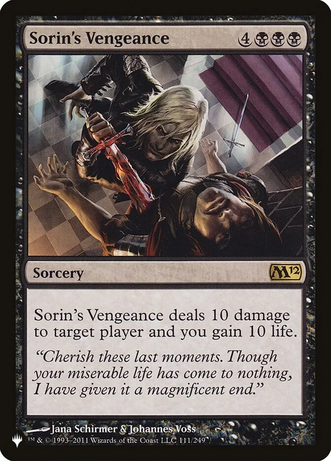 Sorin's Vengeance (The List) - Magic: The Gathering in TCG Land