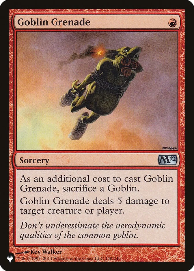 Goblin Grenade (The List) - Magic: The Gathering in TCG Land