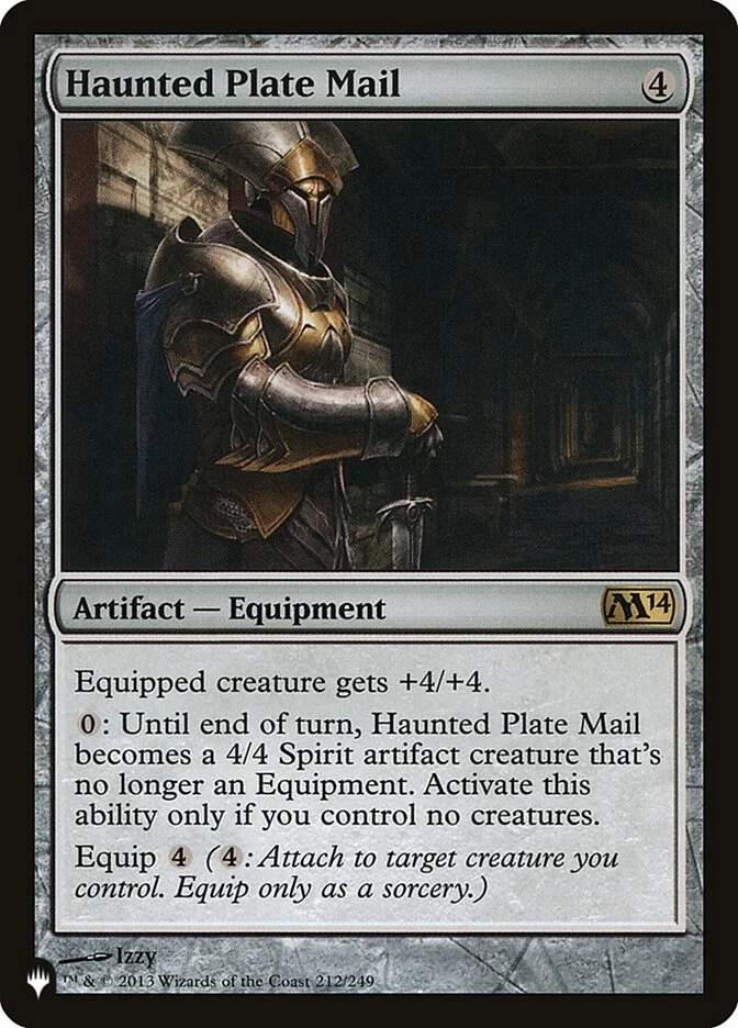 Haunted Plate Mail (The List) - Magic: The Gathering in TCG Land