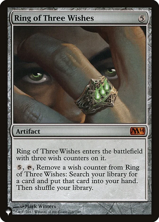 Ring of Three Wishes (The List) - Magic: The Gathering in TCG Land