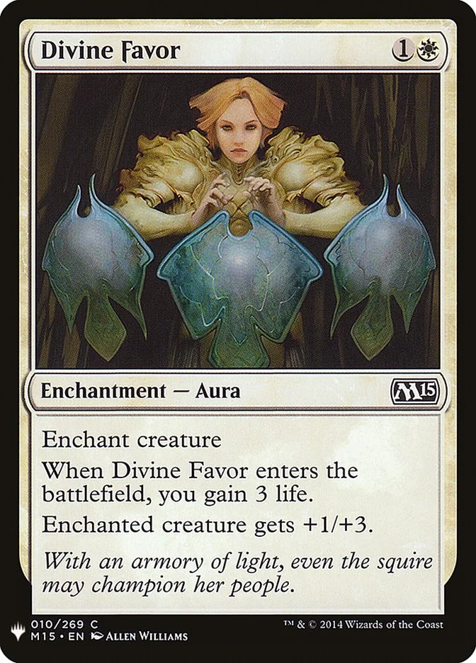 Divine Favor (The List) - Magic: The Gathering in TCG Land