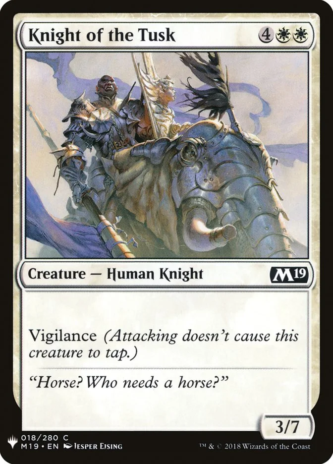 Knight of the Tusk (The List) - Magic: The Gathering in TCG Land