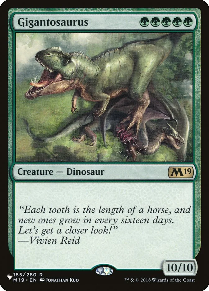 Gigantosaurus (The List) - Magic: The Gathering in TCG Land