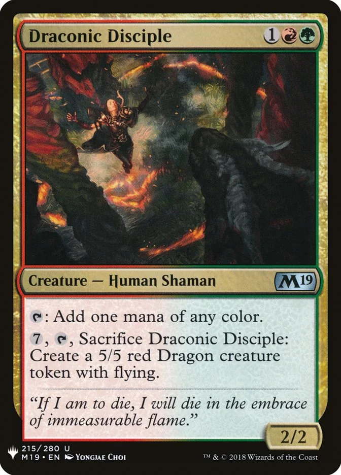 Draconic Disciple (The List) - Magic: The Gathering in TCG Land