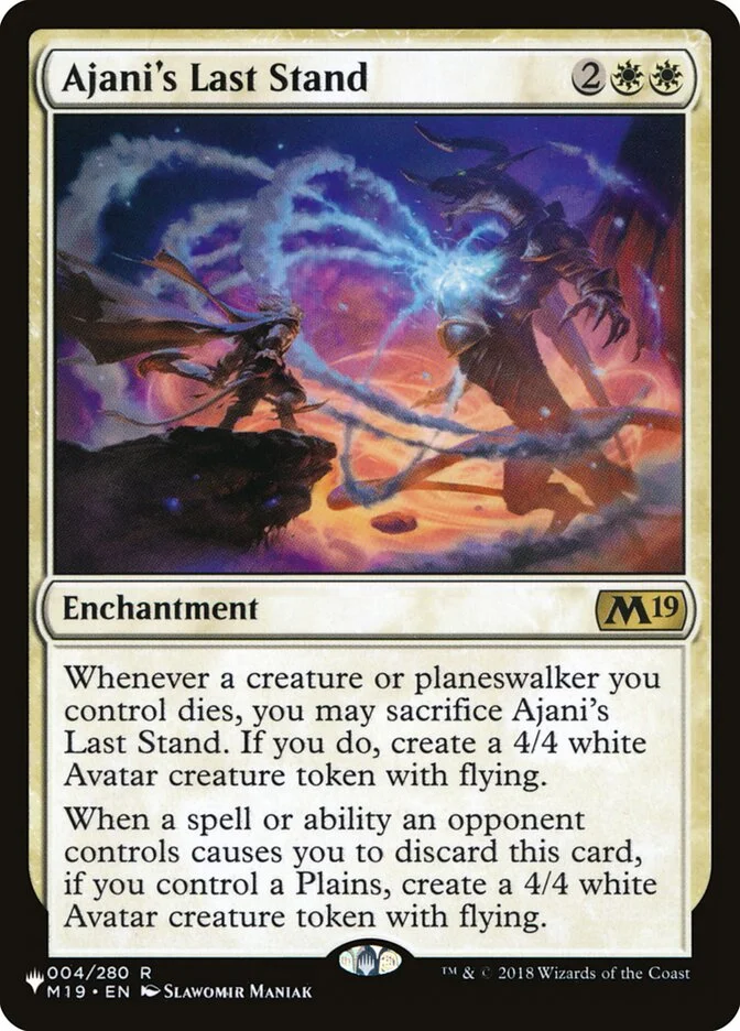 Ajani's Last Stand (The List) - Magic: The Gathering in TCG Land