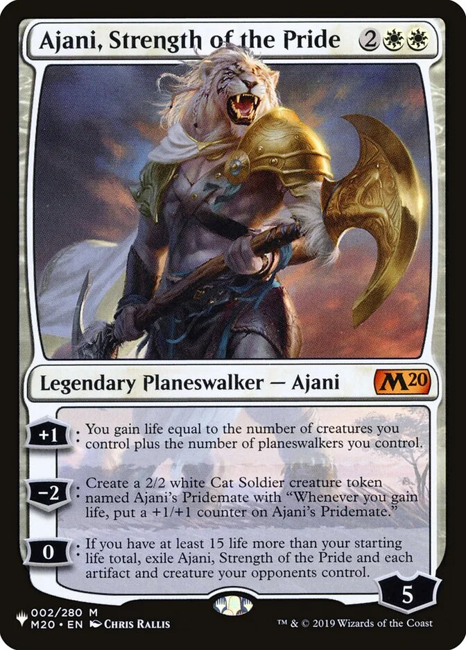 Ajani, Strength of the Pride (The List) - Magic: The Gathering in TCG Land