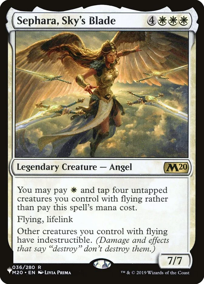 Sephara, Sky's Blade (The List) - Magic: The Gathering in TCG Land