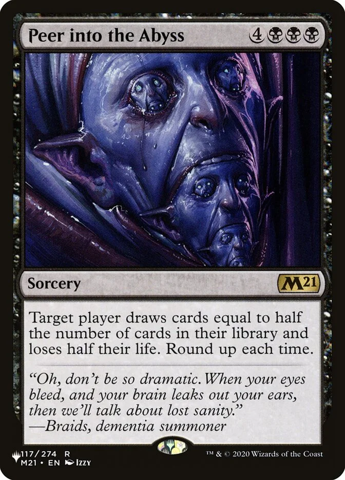 Peer into the Abyss (The List) - Magic: The Gathering in TCG Land