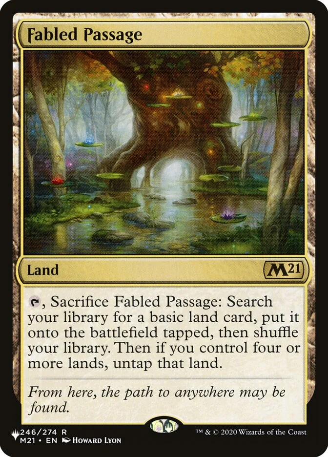 Fabled Passage (The List) - Magic: The Gathering in TCG Land