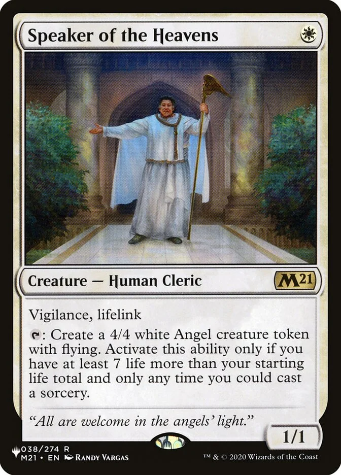 Speaker of the Heavens (The List) - Magic: The Gathering in TCG Land