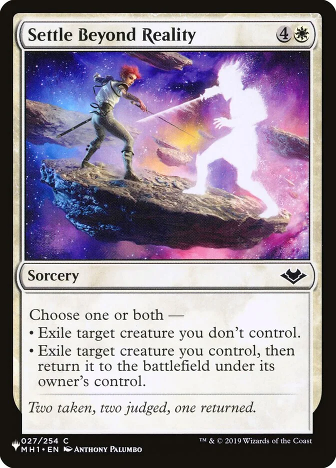 Settle Beyond Reality (The List) - Magic: The Gathering in TCG Land