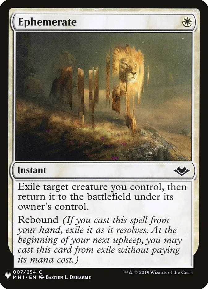 Ephemerate (The List) - Magic: The Gathering in TCG Land