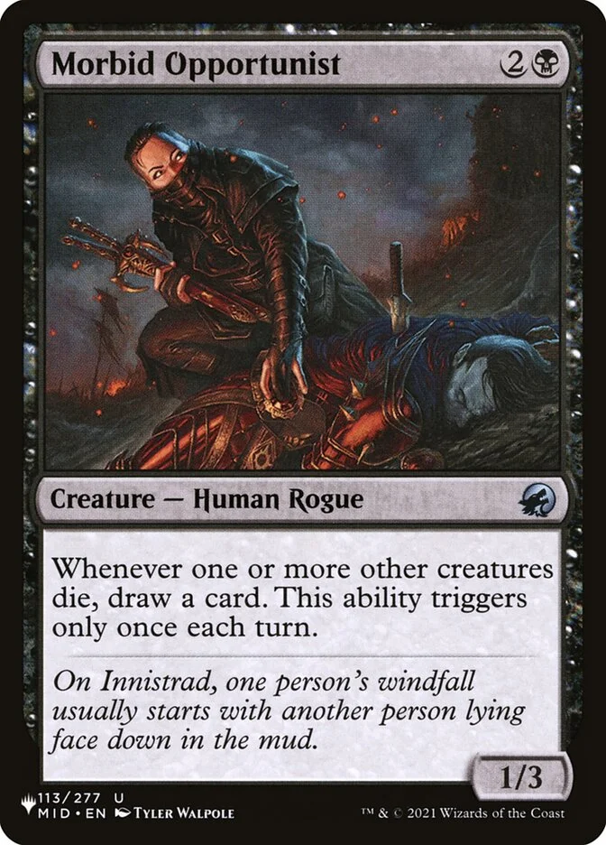 Morbid Opportunist (The List) - Magic: The Gathering in TCG Land