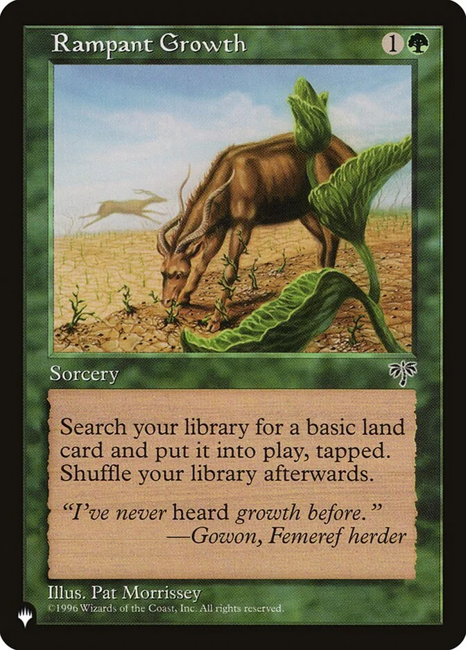 Rampant Growth (The List) - Magic: The Gathering in TCG Land