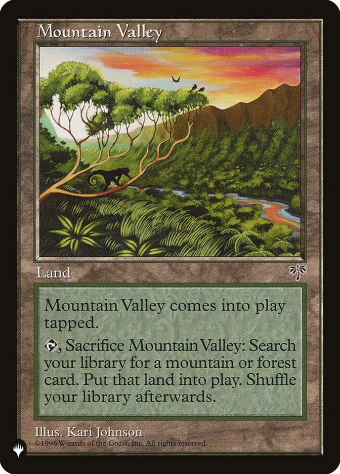 Mountain Valley (The List) - Magic: The Gathering in TCG Land