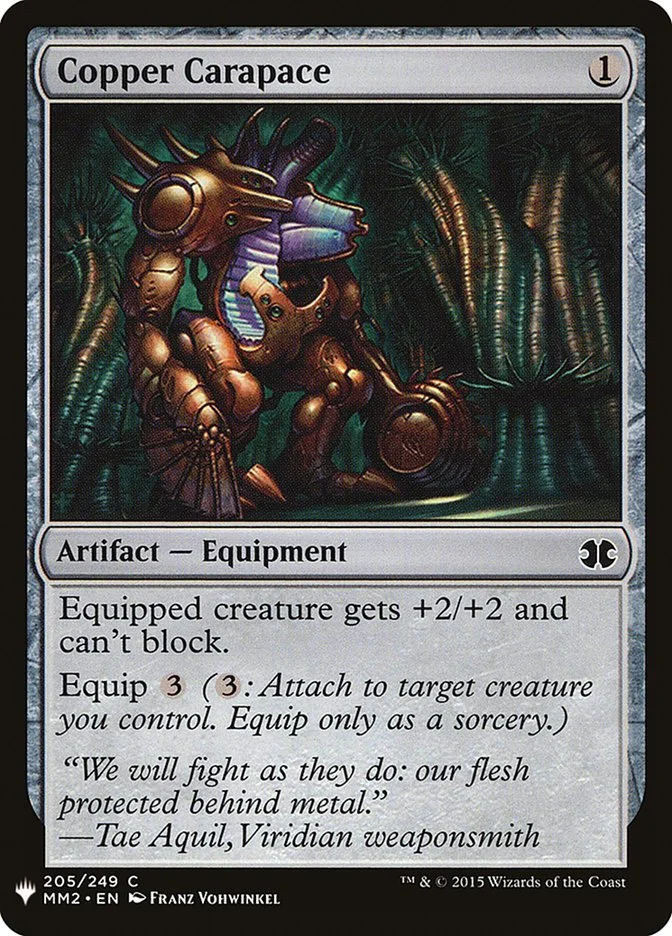 Copper Carapace (The List) - Magic: The Gathering in TCG Land