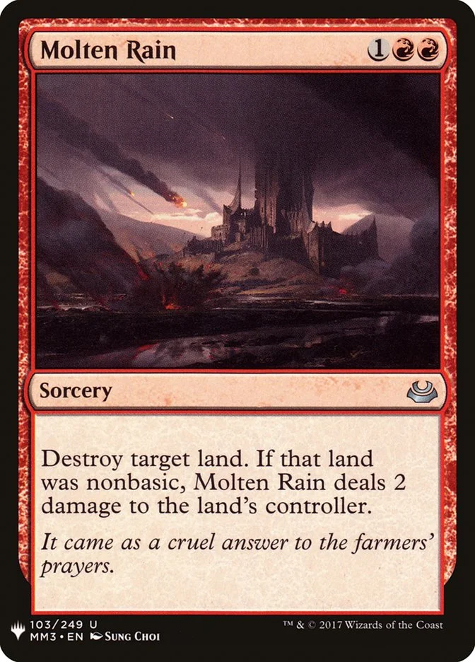 Molten Rain (The List) - Magic: The Gathering in TCG Land