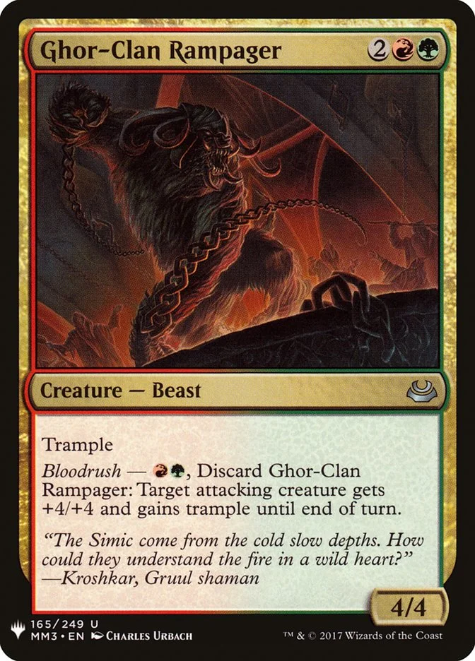 Ghor-Clan Rampager (The List) - Magic: The Gathering in TCG Land